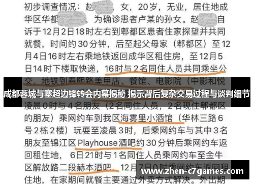 成都蓉城与塞超边锋转会内幕揭秘 揭示背后复杂交易过程与谈判细节